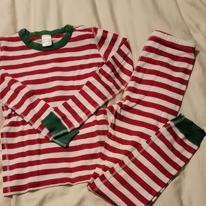 Hanna Andersson Red and White Striped Pajama Set